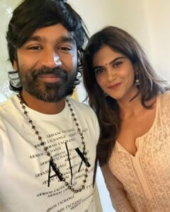 Aditi Sudhir Pohankar Instagram - Happy happy belated birthday sir ! 
What a lovely human being and a great actor, I am so excited to do tamil films soon ! 
Wish you all the success for #thiruchitrambalam it’s a sure blockbuster 🤛🏻 
Mikka Magizhchi ! @dhanushkraja 🤗

.
.
In love with this song ! Thank you @anirudhofficial for this beautiful melody 🎵 
( eventhough i understand just the melody ) 
#oursexytamilfriend #grayman #dhanush #dhanushbirthday #vaathi #naanevaruven #happy #captainmiller #instagood #instagram #insta #instafashion #tamil #tamilcinema