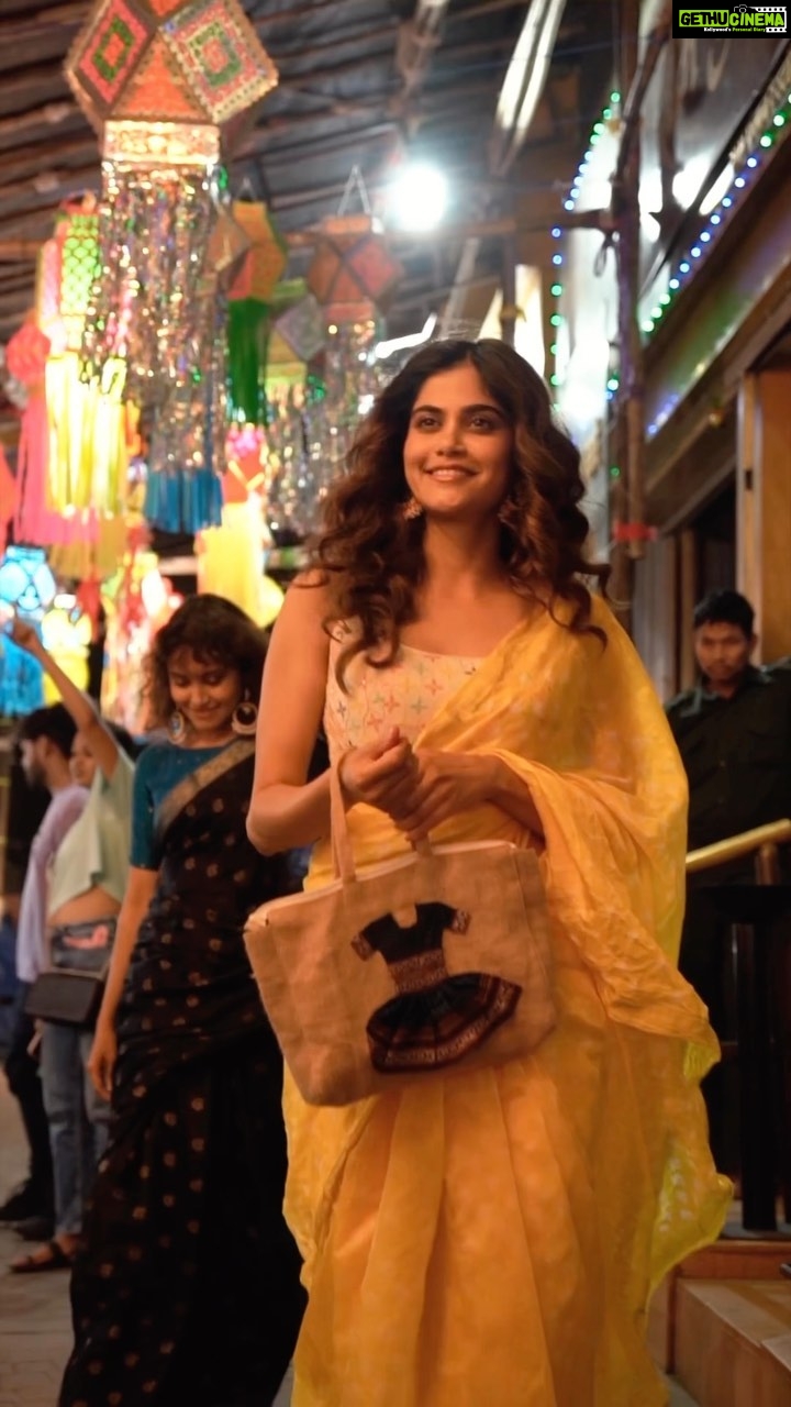 Aditi Sudhir Pohankar Instagram - You’ve held my hand when I was little and shown me my path, and who would imagine that there would be a day when I hold your hand ( just to cross the road ! But hell I want to sound philosophical 😉) Thank you @niveditapohankar for being my inspiration my angel and my mom when she left us, you held me , thank you . I can’t imagine my life without you. I love you. . . . . . .shot by @viplove_abhyankar Created by @maverick.idea Make up @jyotiiadvani.artistry Hair @soni @niveditapohankar . . . . . #aaditipohankar #she #diwali #happy #ootd #saree #pic #instagood #instafashion #instareels