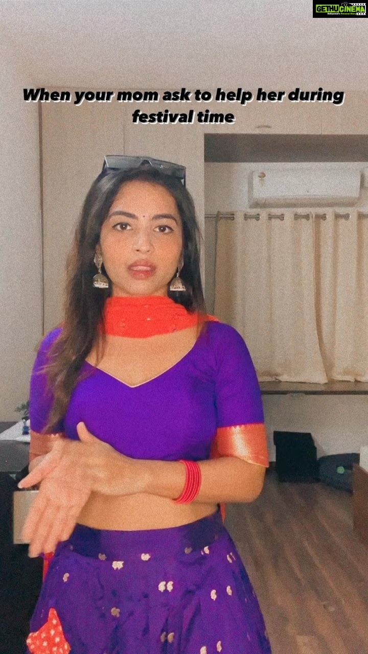Alekhya Harika Instagram - Little fun is manditory during festival 🥰 with this cute fellow @vamshi_karthik , and that’s how we skipped helping mom in the name of ‘ Creating Reel ‘ 🤪 #reels #instagram #trending #trendingreels #reelitfeelit #reelkarofeelkaro #alekhyaharika #diwali #festival