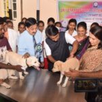 Amala Akkineni Instagram - On the occasion of World Veterinary Day, I had a wonderful time visiting Sri Venkateshwara Veterinary University. I interacted with a wonderful, bright and inspired group of young people. Our states are in good veterinary hands! #worldveterinaryday Sri Venkateswara Veterinary University