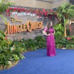 Amber Doig Thorne Instagram - Singing about lions in the jungle is only ever a whim away. A whim away, a whim away 🎶🤣🎵(Come on, I know you started singing 😂) I HAD to start this caption with a terrible pun that would make The Rock proud, as this film is full of SO many puns and dad jokes that had me CRYING 🤣 And what an ADVENTURE! I’ve always enjoyed the #JungleCruise ride at DisneyLand and the film was everything I hoped it would be - Emily Blunt and The Rock were hilarious as always, so many lovely moments and lots of twists and turns to keep you on your toes! I really enjoyed watching it in @imax, every now & then I had to check myself because I felt like I was actually on the cruise with The Rock (it’s very immersive) 😂 Thank you @disneystudiosuk for the adventure of a lifetime! 📸 Jungle Cruise UK Premiere 💚 💙Dress: @phaseeight 💚Photos by: @gettyimages & @shutterstock #junglecruisepremiere #therock #emilyblunt #dwaynejohnson #jackehitehall @imax @cineworld @cineworldlsq @disneysjunglecruise @disneysjunglecruise #junglecruisemovie #junglecruisefilm #moviepremiere #filmpremiere #junglecruiseskipper #disneymovie #jumglecruisepremier #londonpremiere #ukpremiere #punglecruise #disneyfilm #disneymovie #disneypremiere #therockpremiere #emilybluntpremiere Leicester Square