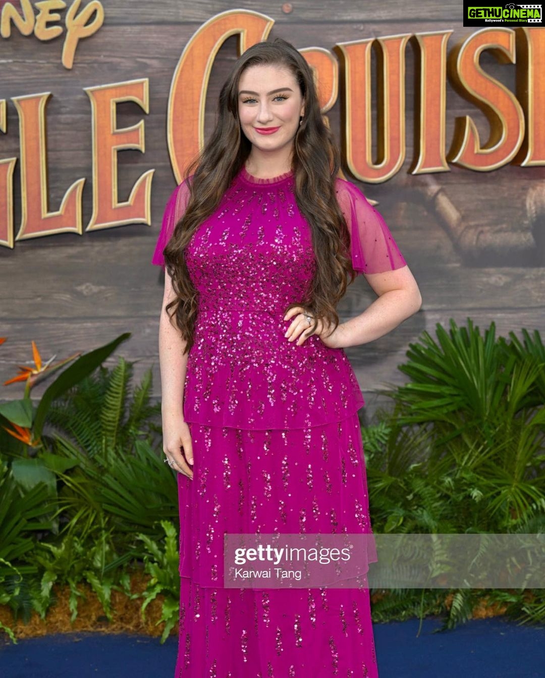 Amber Doig Thorne Instagram - Singing about lions in the jungle is only ever a whim away. A whim away, a whim away ๐ถ๐คฃ๐ต(Come on, I know you started singing ๐) I HAD to start this caption with a terrible pun that would make The Rock proud, as this film is full of SO many puns and dad jokes that had me CRYING ๐คฃ And what an ADVENTURE! Iโve always enjoyed the #JungleCruise ride at DisneyLand and the film was everything I hoped it would be - Emily Blunt and The Rock were hilarious as always, so many lovely moments and lots of twists and turns to keep you on your toes! I really enjoyed watching it in @imax, every now & then I had to check myself because I felt like I was actually on the cruise with The Rock (itโs very immersive) ๐ Thank you @disneystudiosuk for the adventure of a lifetime! ๐ธ Jungle Cruise UK Premiere ๐ ๐Dress: @phaseeight ๐Photos by: @gettyimages & @shutterstock #junglecruisepremiere #therock #emilyblunt #dwaynejohnson #jackehitehall @imax @cineworld @cineworldlsq @disneysjunglecruise @disneysjunglecruise #junglecruisemovie #junglecruisefilm #moviepremiere #filmpremiere #junglecruiseskipper #disneymovie #jumglecruisepremier #londonpremiere #ukpremiere #punglecruise #disneyfilm #disneymovie #disneypremiere #therockpremiere #emilybluntpremiere Leicester Square