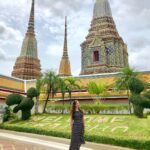 Amber Doig Thorne Instagram - Happy Monday! 🥰 How’s your day going so far? 🤗 It's quite rainy in England at the moment ☔️ Wishing I was back in sunny Thailand, at the beautiful Wat Pho Temple 🛕🇹🇭 . #thailand #watpho #thailandtemple #travelthailand #watphotemple #travel #amazingthailand Wat Pho Bangkok, Thailand