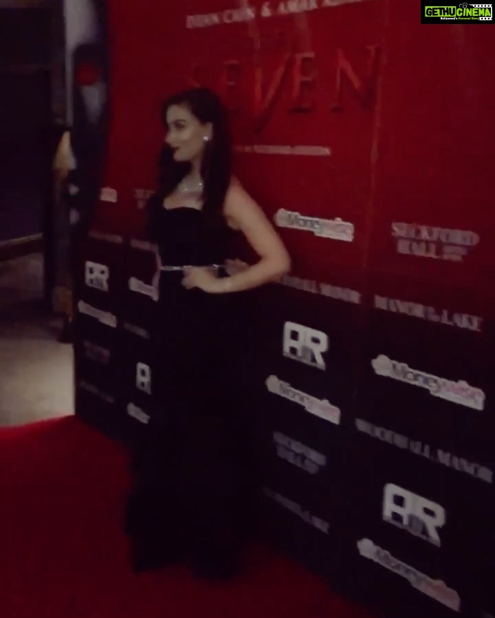 Amber Doig Thorne Instagram - When’s your birthday? 🥳 Comment yours below to find your birthday twin 🎁 . It was my 25th birthday last week, and also the premiere of The Seven - where I play one of the lead’s! 😍 . Such an amazing evening celebrating my birthday and watching this film with friends & family, I’m so proud to have been a part of @thesevenfilm ❤️ . The Seven is now available to download on Sky, Amazon Prime & iTunes 🥰🙏🏻 . 💙 Dress from @promgirlxo . @amarichproductions #thesevenfilm #ambzdt #amberdoigthorne #indiefilm #thesevenpremiere #indiefilmhustle Genesis Cinema
