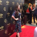 Amber Doig Thorne Instagram - Such a fantastic night at the launch of @hrcpiccadillycircus 😍 I was treated to candy floss, steak, ribs, cocktails, a performance from @keaneofficial, custom painted T-shirt’s and loads more! 🙈🥰 . I’ve always been a massive Hard Rock fan and I have to say this is my new favourite location 🙌🏻 . 📸 Photo taken at the Hard Rock Cafe Piccadilly Circus Grand Opening ⭐️ . Dress: @phaseeight #PhaseEightStyle 💞 Photo - Ben Perry @shutterstock #PiccadillyCircusRocks #HardRock #hardrocklondon #hrclondon #hardrockcafepiccadillycircus