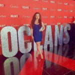Amber Doig Thorne Instagram - European Premiere of #Oceans8 🌹 What’s your favourite action film? 🤔💞 👗: @mybandagedresss Leicester Square