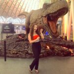 Amber Doig Thorne Instagram - Check yo’self before you Rex yo’self 🦖#JurassicLondon What’s your favourite dinosaur? 😍 Shoes: @amiclubwear King's Cross