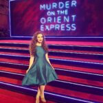 Amber Doig Thorne Instagram - #OrientExpressLive World Premiere 🚂 What’s your favourite film? 🤔 Dress: @coast_stores Royal Albert Hall