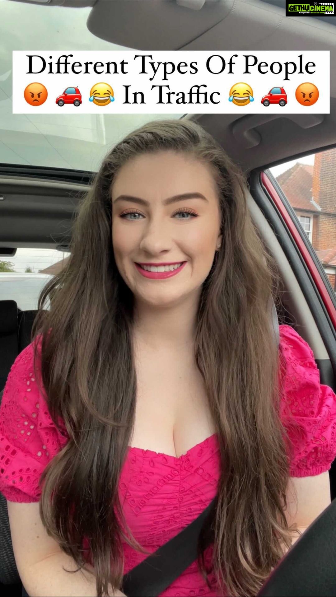 Amber Doig Thorne Instagram - Types of People in Traffic 😅 🚘 Which one are you? 🤔 I’m the Complainer or the Detective🤣😡 I’m really impatient so I hate getting stuck in traffic 😂 Anyone whose ever driven with me will know I’m obsessed with Waze because it shows you real time alerts from other users - so you can see where there’s traffic, speed cameras, police, accidents, road closures and even bad weather on the roads 🙌🏻 Waze knows the best routes to help me beat traffic - it’s saved me so many times when I’ve been running late to events, I won't drive without it! 🙈 Click the link in my story to download & learn more about Waze #WazeKnows #WazeNavigation #typesofpeople #typesofpeopleintraffic #ukcomedy #comedy #comedyskit