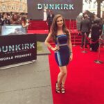 Amber Doig Thorne Instagram - Amazing to walk the same red carpet as 13 veterans from #Dunkirk for the World Premiere ❤️🇬🇧🙏🏼 Dress: @houseofcb