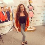 Amber Doig Thorne Instagram - #Kingsman: The Golden Circle World Premiere 🙌🏼 #OrangeJacketChallenge 🧡 Dress: @lipsylondon Vue Leicester Square