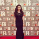 Amber Doig Thorne Instagram - BRIT AWARDS 2017 ❤ #BRITS Dress: @lipsylondon BRIT Awards 2017