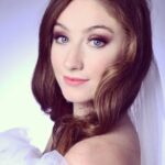 Amber Doig Thorne Instagram – Bridal feels 👰🏻 (NB: Not actually getting married…..) #ItsAPrank @makeupbyzoetang London, United Kingdom