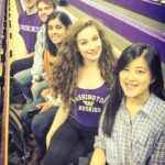 Amber Doig Thorne Instagram - GO DAWGS 🏀🐾💜#universityofwashington #huskies #uwbasketball #seattle #usa Alaska Airlines Arena
