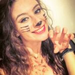 Amber Doig Thorne Instagram - I like to think I'm scary 🐆 #leopard #zooparty #egg #freshers #london #ucl #lce #summer #2015