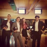 Amber Doig Thorne Instagram - Kingpin suite 👌🏼🎉🏆 #bowling #interns #london #social #pool #pingpong #bank #summer #instalove #instagram