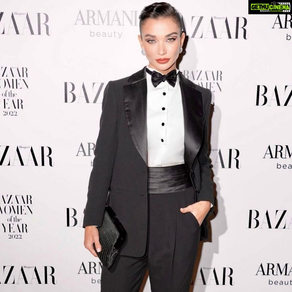 Amy Jackson Instagram - Had the absolute honour of attending @bazaaruk #WomenoftheYear awards last week with my @armanibeauty familia. It was truly the most beautiful awards ceremony I’ve witnessed - the energy in the room was electric! The room was filled with women from all different walks of life.. actors, musicians, writers, activists all of which were there to uplift and inspire one another. The mission of equality for women is as poignant as ever and this night reinforced how important and necessary it is to come together and give it all we’ve got. Special mention to my next level glam team who really 🔩’d it @nikki_makeup @lukehersheson @iramshelton And of course @giorgioarmani & @chopard for the ensemble. You know how to make a woman feel sexy & strong!! Claridge’s