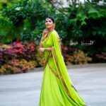 Anasuya Bharadwaj Instagram - She is a mess but she is a masterpiece 💚 For #SravanaSandadi #tonyt #7pmOnwards on #ETV Design & Styled by @rishi_chowdary Outfit by @mithra.couture Jewellery by @shriyeras.jewels PC: @verendar_photography