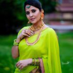 Anasuya Bharadwaj Instagram - She is a mess but she is a masterpiece 💚 For #SravanaSandadi #tonyt #7pmOnwards on #ETV Design & Styled by @rishi_chowdary Outfit by @mithra.couture Jewellery by @shriyeras.jewels PC: @verendar_photography