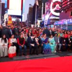 Anasuya Bharadwaj Instagram - What an extremely honourable and eventful time at the #Timesquare !! Batukamma pandaga New York nagaramlo!! I feel extremely proud to have graced this successful celebrations “Bangaru Batukamma” as a Telangana Aadapaduchu 🥰organised by #TANA Thank you @nycmayor Sir @nycmayorsoffice for allowing this to happen and for being such an adorable self! Thanks to @dilipchauhanny Sir!! Thanks to @peoplemediafactory Vishwa Prasad Sir for considering me to be representing at this event.. Thank you @ujwal_kasthala !!! You know what you are to me!! And cannot thank enough all you lovely people of #TANA especially all you gorgeous women!!! I had a fantastic time!!! 🌸🌺❤️ Time Square New York City