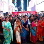 Anasuya Bharadwaj Instagram - What an extremely honourable and eventful time at the #Timesquare !! Batukamma pandaga New York nagaramlo!! I feel extremely proud to have graced this successful celebrations “Bangaru Batukamma” as a Telangana Aadapaduchu 🥰organised by #TANA Thank you @nycmayor Sir @nycmayorsoffice for allowing this to happen and for being such an adorable self! Thanks to @dilipchauhanny Sir!! Thanks to @peoplemediafactory Vishwa Prasad Sir for considering me to be representing at this event.. Thank you @ujwal_kasthala !!! You know what you are to me!! And cannot thank enough all you lovely people of #TANA especially all you gorgeous women!!! I had a fantastic time!!! 🌸🌺❤️ Time Square New York City