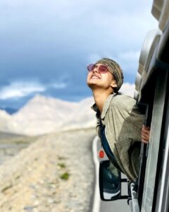 Anaswara Rajan Instagram - Moments that can't put into words 🏔🪁 Kaza