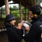 Anaswara Rajan Instagram - This time, this place 🍃🐶⛰🫂 📷 @rhaazi ❤ 📍@tentgraam Suryanelli Munnar