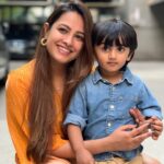 Anita Hassanandani Instagram - Just another day with my munchkin! Wearing @stylejunkiie