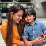 Anita Hassanandani Instagram - Just another day with my munchkin! Wearing @stylejunkiie