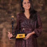 Anjana Rangan Instagram - Thank you @fab_stars_iconic_awards for the Favourite Anchor award! Truly means a lot🙏❤️ 📸: @clickfactory_photography @itsmathewambrose