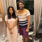 Antony Varghese Instagram - Always been a huge fan. So happy to meet you finally #MeeraJasmine good luck for all the upcoming movies. Padam pidichathu @shaneemz