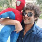 Antony Varghese Instagram - With Spiderman