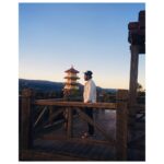 Antony Varghese Instagram - Sometimes you have to stop and enjoy the sunset 😌 Nan Tien Buddhist Temple Wollongong