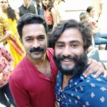 Antony Varghese Instagram - With asif ikka @arjun_ashokan engagement @asifali Gold Souke. Kochi