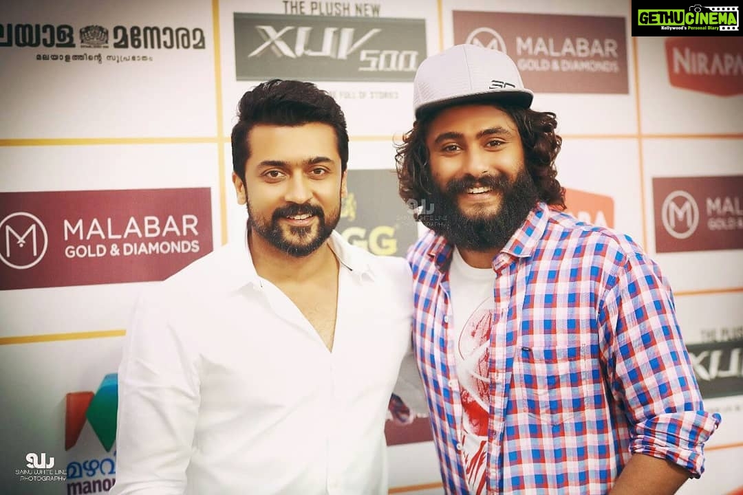 Antony Varghese Instagram - The most humble and enthusiastic personality #Suriya Trivandrum International Stadium