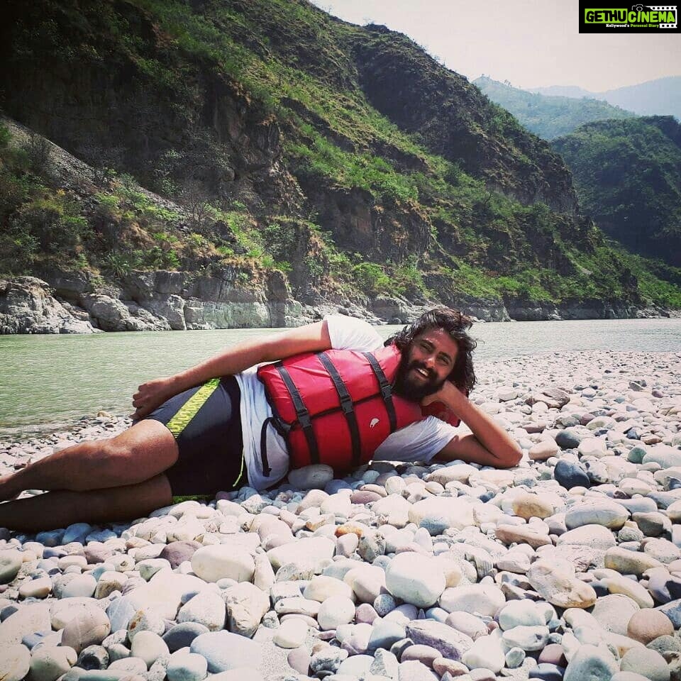 Antony Varghese Instagram - Along River Sutlej, Shimla #traveldiaries #wanderlust Shimla Rafting Region Sutlej River