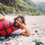 Antony Varghese Instagram - Along River Sutlej, Shimla #traveldiaries #wanderlust Shimla Rafting Region Sutlej River
