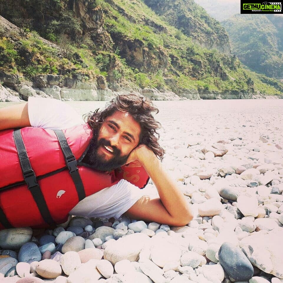 Antony Varghese Instagram - Along River Sutlej, Shimla #traveldiaries #wanderlust Shimla Rafting Region Sutlej River