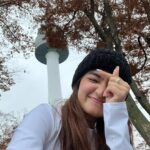 Anushka Sen Instagram - I Seoul U 💜🫰#SenInSeoul N서울타워 - N SeoulTower