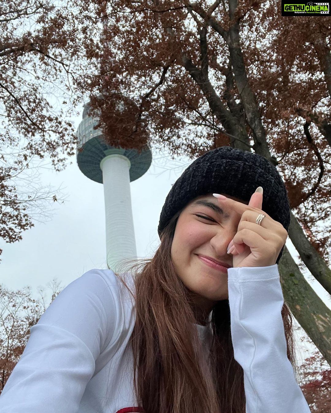 Anushka Sen Instagram - I Seoul U ππ«°#SenInSeoul NμμΈνμ - N SeoulTower