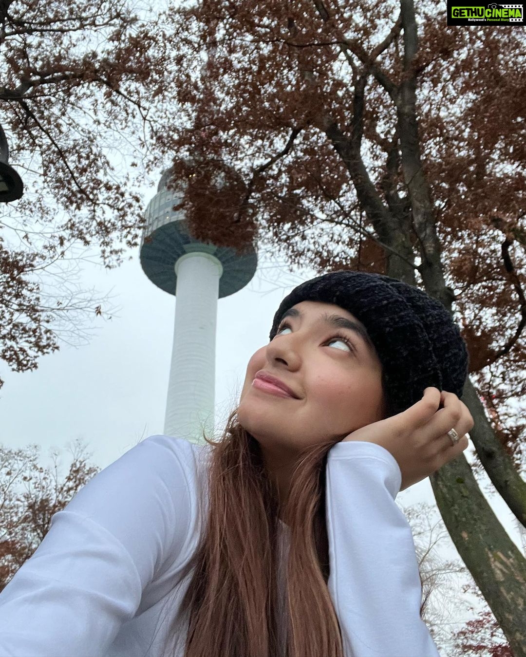 Anushka Sen Instagram - I Seoul U ππ«°#SenInSeoul NμμΈνμ - N SeoulTower