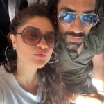 Archana Instagram - With you @akshaysharma1 Right beside me Life is FULL & FUN. 🤗😚🙏💜 Jaisalmer - The Golden Heaven