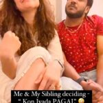 Archana Instagram - Keeping the “INNER CHILD” Alive! 🤪 आप ही बताओ kon jyada PAGAL? “HAPPY CHILDREN’S DAY” ❤️ . . . . . . . . . . . . . . . . . . #rjarchana #rjabhee #reels #instagood #instagram #feelitreelit #instareels #childrensday #children #happychildrensday