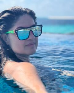 Archana Instagram - May we all be surrounded by an #ocean of #love 
.
.
.
#sun #sand #maldives #travel #couplegoals #us #youandi