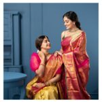 Arya Instagram – A Kanchipuram saree is a classic handwoven art that can  be passed down through generations… A true symbol of elegance… grace … purity all combined into six yards of beauty .. 

And that’s me posing happily with my dearest @anusree_luv for the first time ever for my very own brand @kanchivaram.in ❤️

Saree @kanchivaram.in 

Jewelry @meralda.jewels 

Art, photography & post production @planbactions @jibinartist

Art team @silvester_attractte @dudu_anu_

Cam asst @dayonphotos @_adams_abraham_

Creative team @kishoregravity & raneeshraveendran

Styling @sabarinathk_ 

MUA @vikramanvijitha (arya)
 @pinkyvisal (ANUSREE)

Hair by @chan_aneesh 

Heartfelt thank you to all my friends and family for being there ❤️

#picoftheday #saree #sareelove #postivevibes #happiness #trivandrum