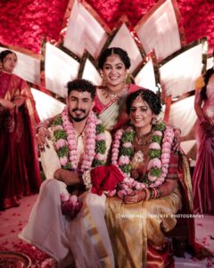 Arya Instagram - And my baby girl’s HAPPILY EVER AFTER begins …. ❤️
Congratulations my dear Mr and Mrs @akkuszz …. 
@anjanasatheeshps 

Event by @eventiaevents 
Photography @weddingelementsphotography 
Wedding venue @ticckerala
