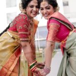 Arya Instagram - Not just my sister … my DAUGHTER .. my FIRST BABY… my BABY GIRL …. @anjanasatheeshps Our Sarees @kanchivaram.in Our styling @sabarinathk_ Our MUA @sijanmakeupartist Our blouses @aroya_by_arya_resmi Event by @eventiaevents Photography @weddingelementsphotography Mehendi @salihashamnad #bride #keralabride #keralaweddingstyles #weddingphotography #trending #mysister #herbigday #dreamcometrue O by Tamara