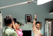 Asha Bhat Instagram - Gundellonaa ❤️ Behind the scenes 🎥 🎬 Gundellonaa recipe: Single shot, 43 takes , 4 1/2 hours in the rain, on set choreography, smile on all our faces, set ki chai, twisted ankle, dedication to pull through and deliver this beautiful song to all you guys ❤️ And…….a piece of Dil Pasand 😉 Thank you ☺️ @ashwath_marimuthu @vishwaksens @dancersatz @leon.james @anirudhofficial