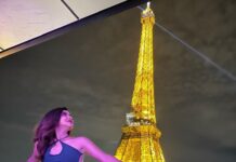 Ashu Reddy Instagram - City of love and lights 🌹❣️🥹 #ashureddy #parisfrance #travellover #onelifebaby✌ #thisplaceisbeautiful 🤎 Paris Effiel Tower