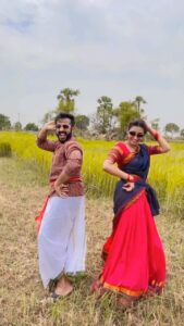 Bhanu Sri Mehra Instagram - Meet Mr Massayya & Miss Ooramassavva 🥳🥳 @iam_bhanusri #anchorravi #dancingpartner #dancereels